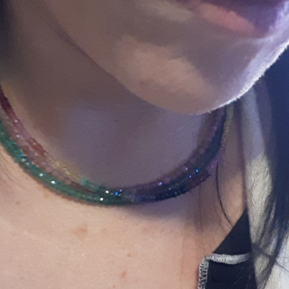 Sapphire necklace 925 sterling silver 52 carats - Picture 2 of 8